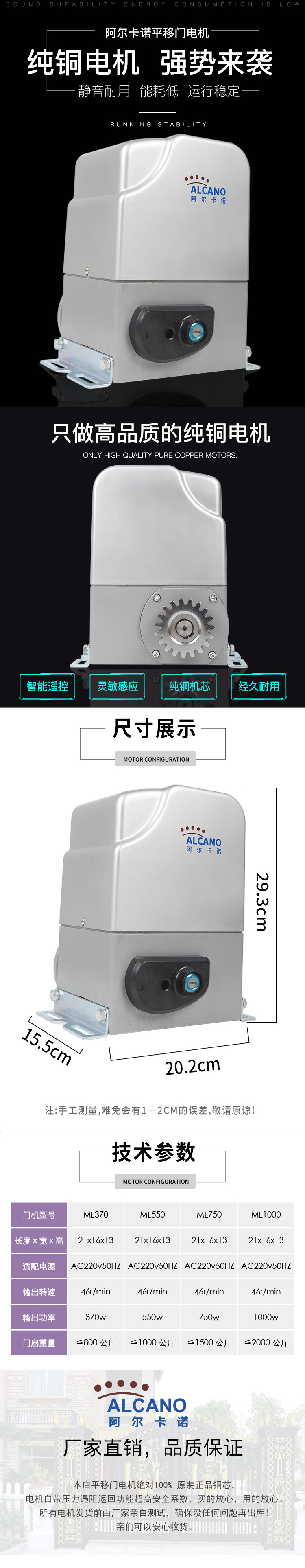 平移門電機